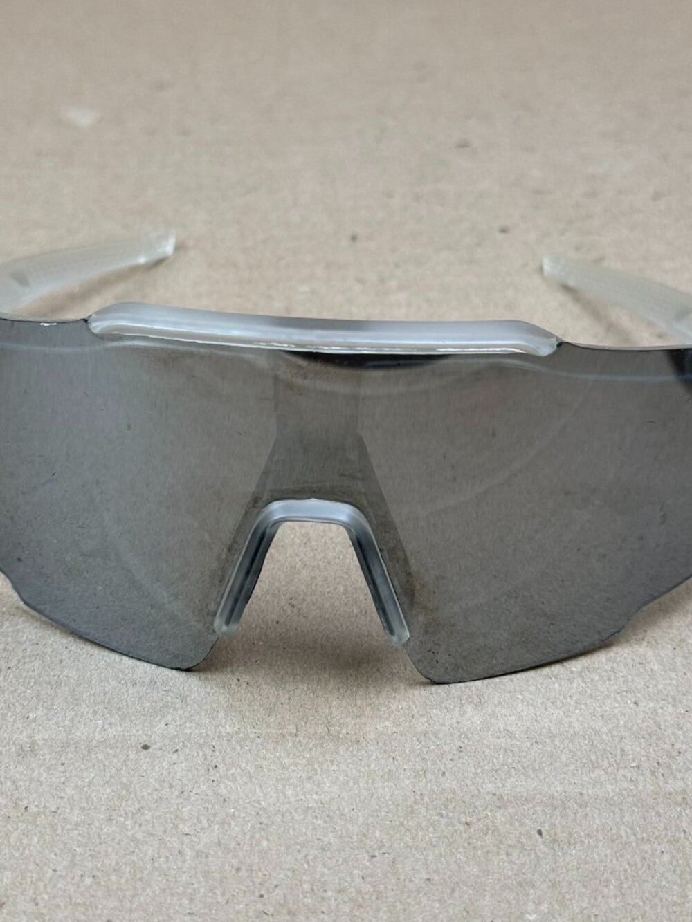 Men's/Women's Performance Sport Sunglasses - Clear Frame, Mirrored Lens - DAMAGE